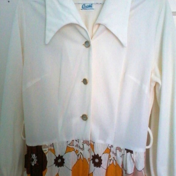 Vintage Conrad 1960's Flower Power Dress - Picture 6 of 9